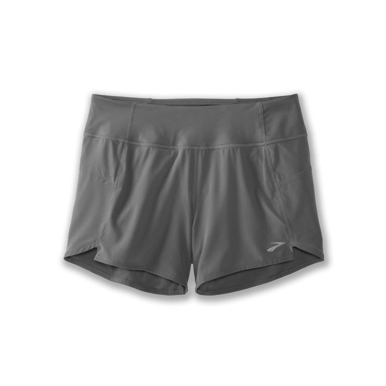 Brooks Chaser 5 Running Shorts - Women's - Steel/grey (76154-FNUB)